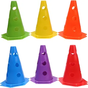 12/18Pcs Football Training Maker Bucket Soccer Training Marker Obstacle Cone Football Sign Bucket for Outdoor Sports