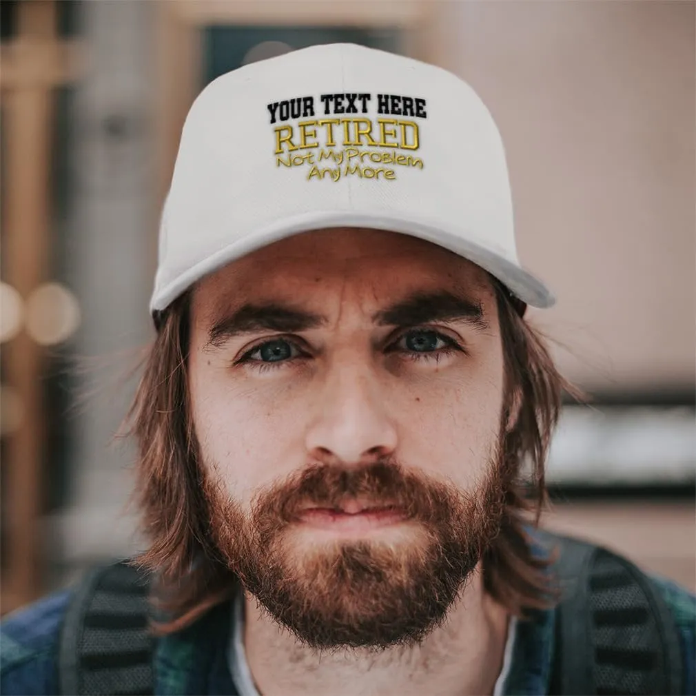 Baseball Caps for Men & Women Embroidered Retired Not My Problem B Embroidery Ladies & Men Baseball Hats