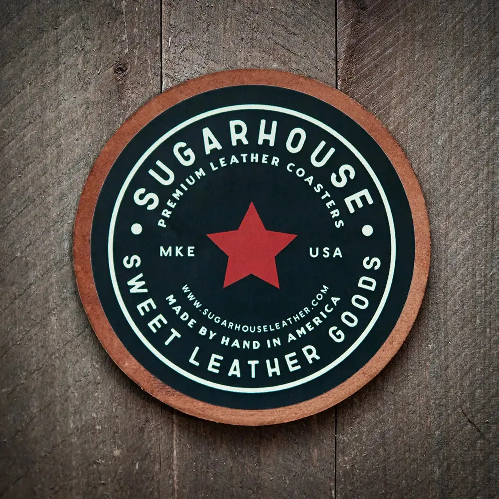 Beer Me! Leather Coaster