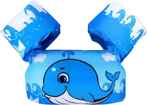 Biange Toddler Swim Vest, Swim Floaties Pool Float for Kids 20-30-50  lbs, Puddle/Beach Swimming Jumper, Boys/Girls Learn to Swim