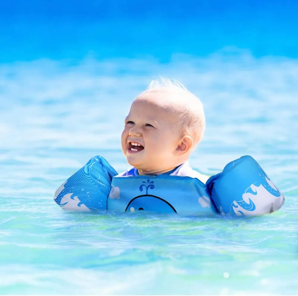 Biange Toddler Swim Vest, Swim Floaties Pool Float for Kids 20-30-50  lbs, Puddle/Beach Swimming Jumper, Boys/Girls Learn to Swim