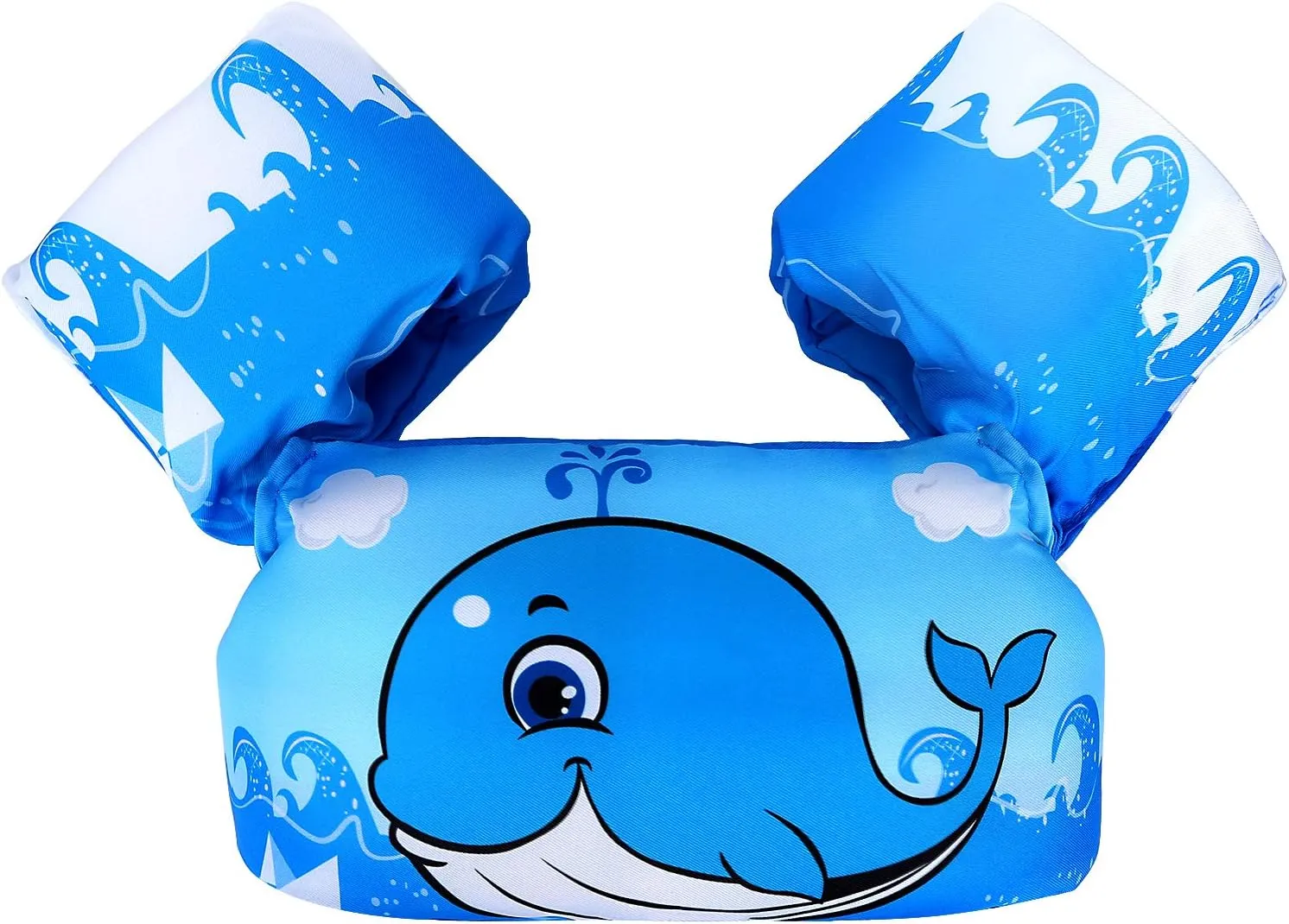 Biange Toddler Swim Vest, Swim Floaties Pool Float for Kids 20-30-50  lbs, Puddle/Beach Swimming Jumper, Boys/Girls Learn to Swim