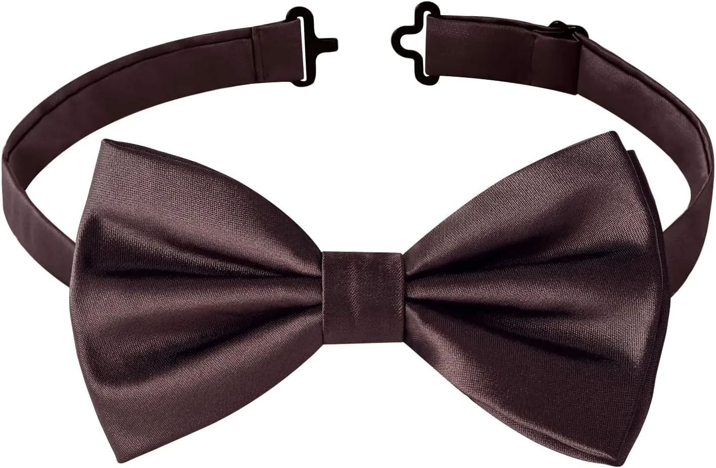 Bow Ties for Men, Mens Pre-Tie Bow Tie Satin Silk Adjustable Bow Tie Cufflinks Hanky Sets With Gift Box