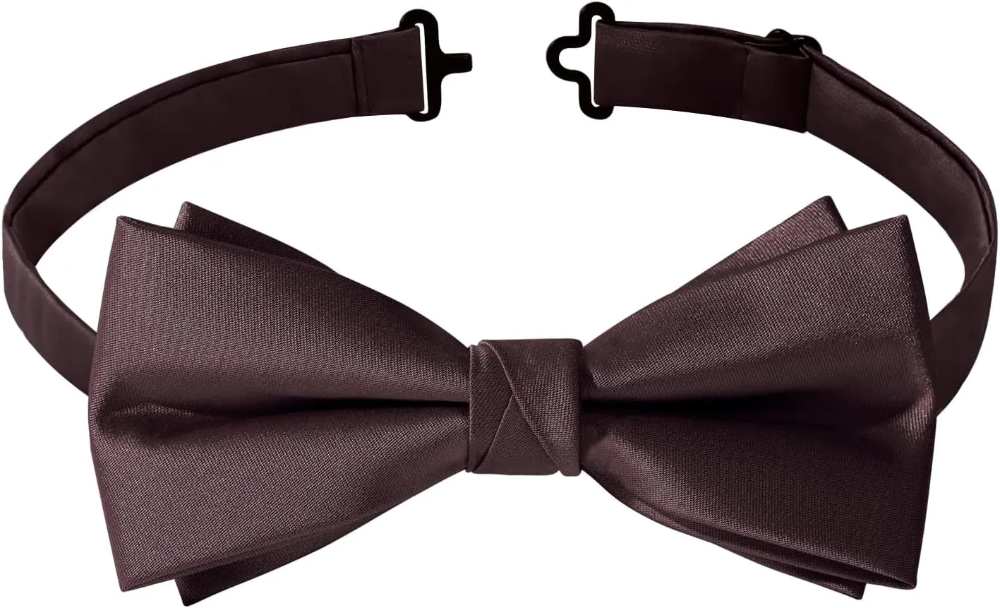 Bow Ties for Men, Mens Pre-Tie Bow Tie Satin Silk Adjustable Bow Tie Cufflinks Pocket Square Sets With Gift Box