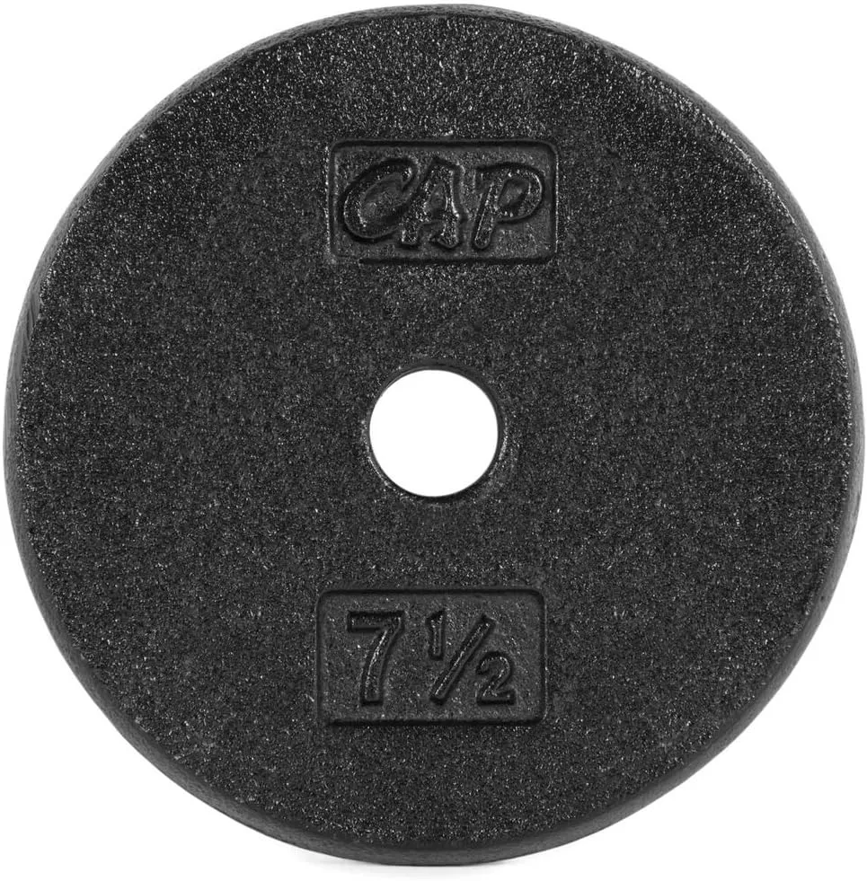 CAP Barbell Cast Iron Standard 1-Inch Weight Plates| Multiple Options
