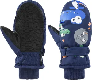 Century Star Winter Lined Fleece Toddler Mittens Waterproof Snow Mittens for Toddler Girls Boys Kids Snow Gloves Ski