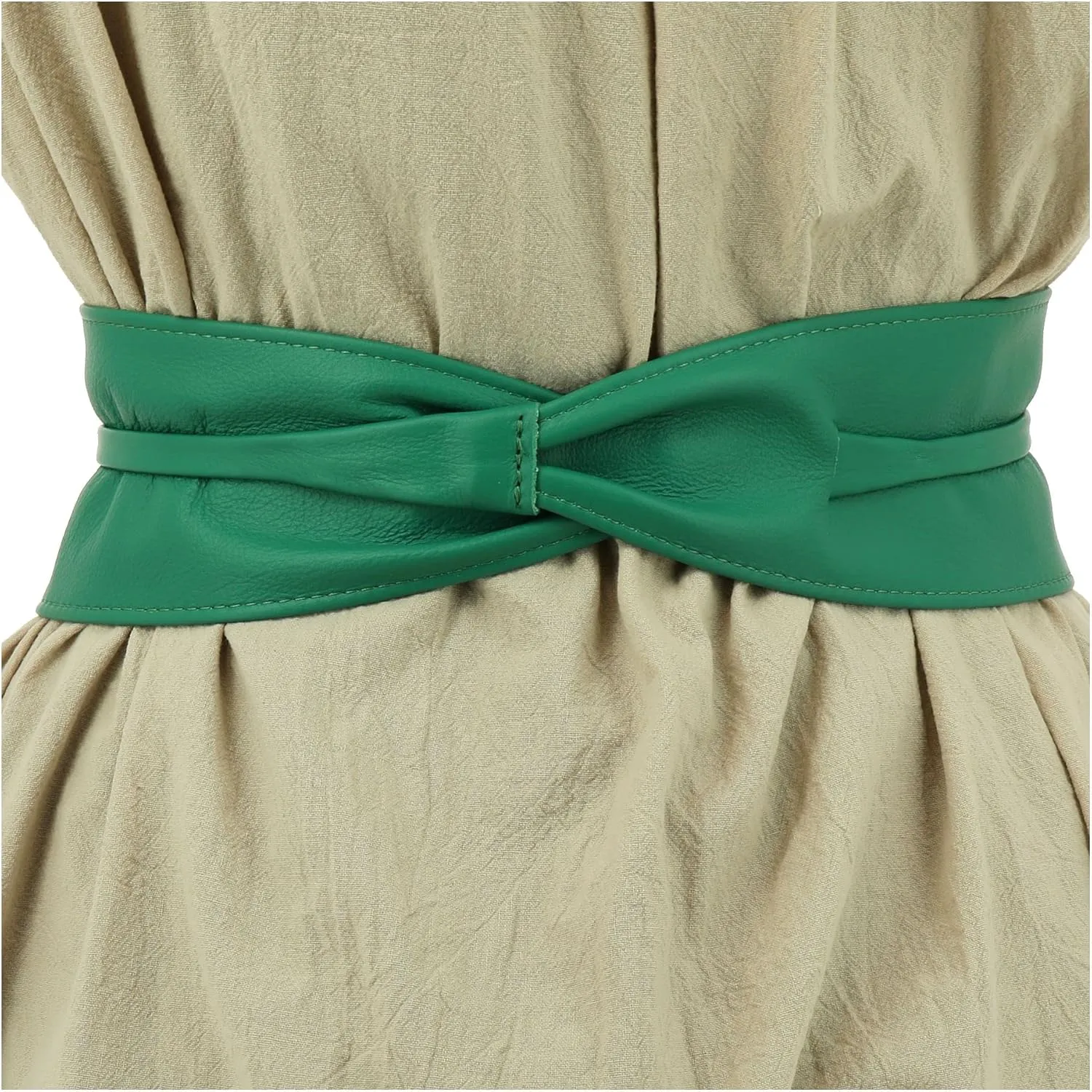 FASHIONGEN - Woman Italian leather Obi belt, CASSIANE