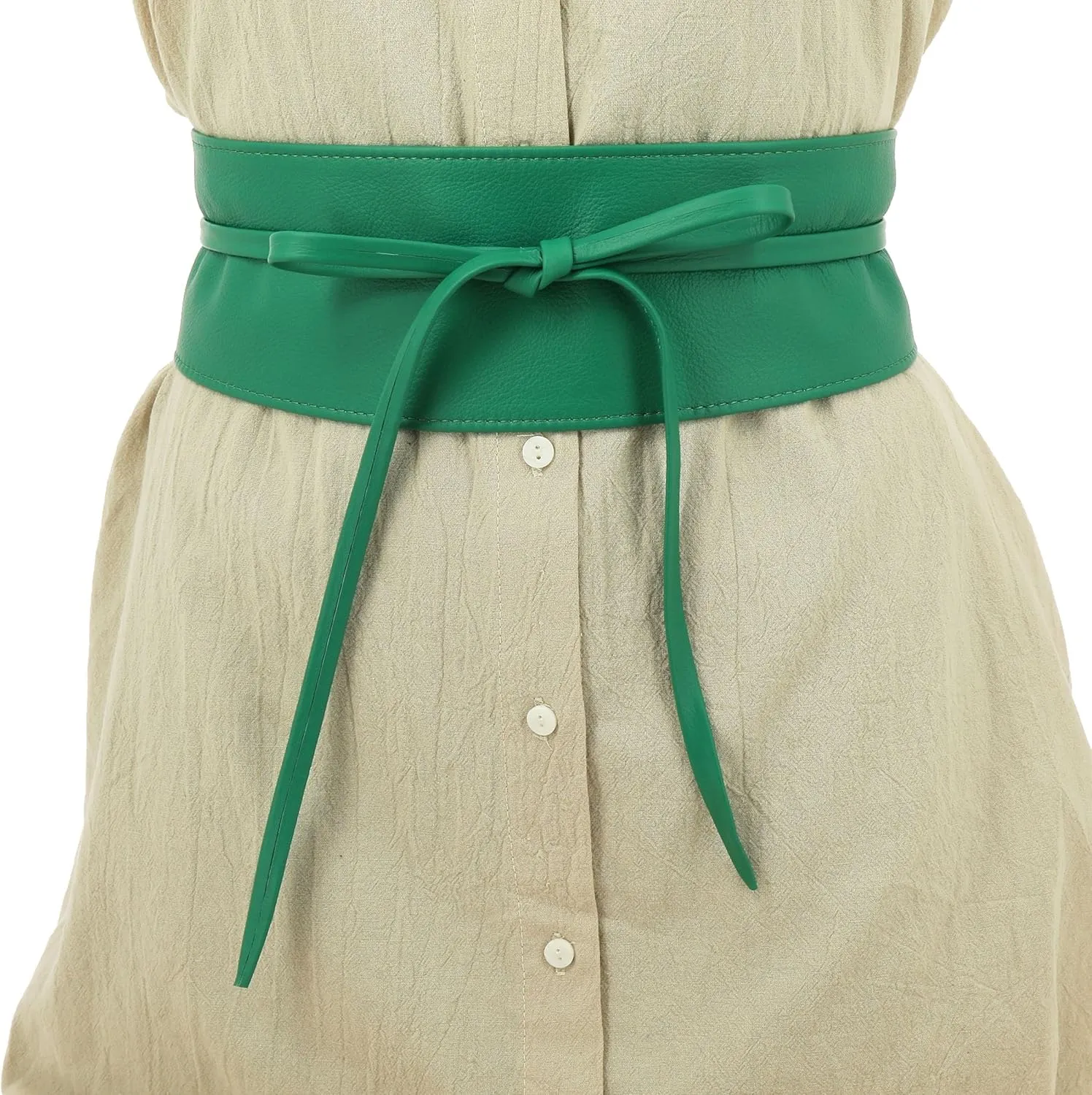 FASHIONGEN - Woman Italian leather Obi belt, CASSIANE