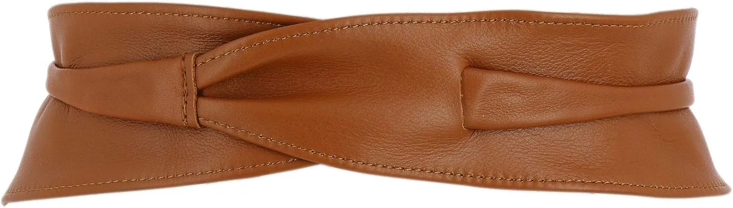 FASHIONGEN - Woman Italian leather Obi belt, CASSIANE