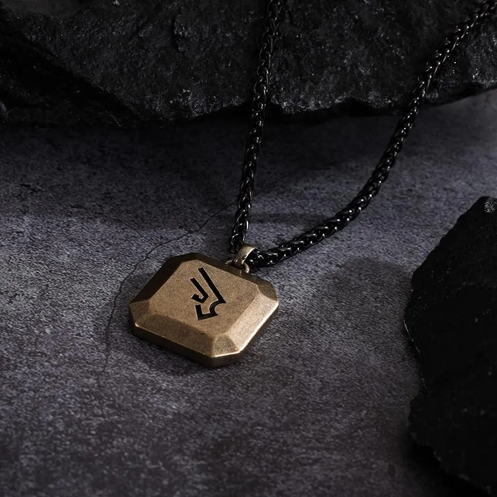 Final Fantasy XIV Real Stainless Steel Dark Knight Red Mage Reaper White Mage Dancer Soul Crystal Necklace Charm Endwalker Final Fantasy 14 Job Stone Necklaces FF14