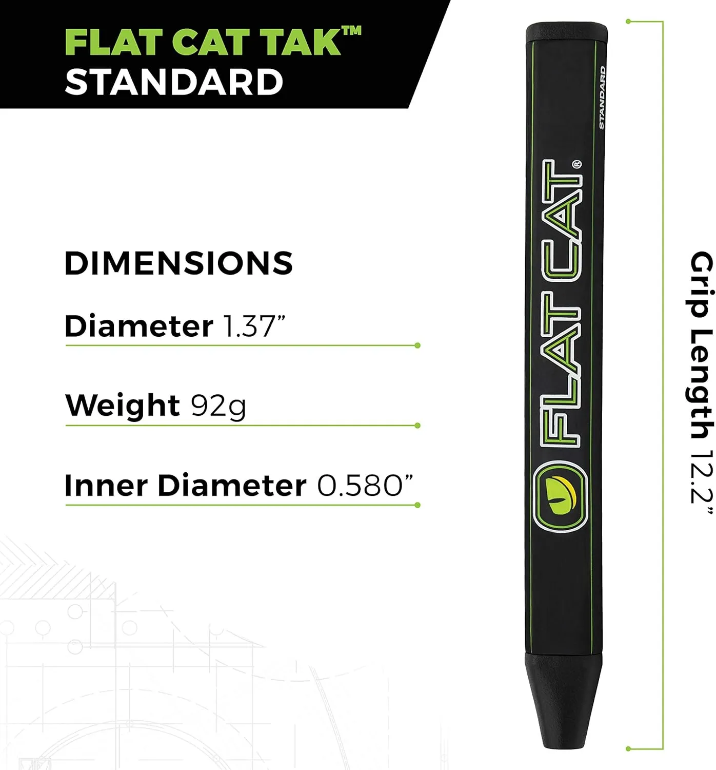 FLAT CAT Tak Putter Grips
