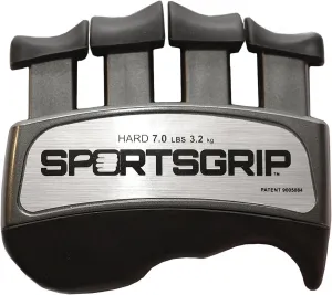 Hand and Finger Exerciser (Hard - 7lbs / 3.2kg)  Best Ergonomic Finger Strengthener to Improve Grip for All Sport Athletes