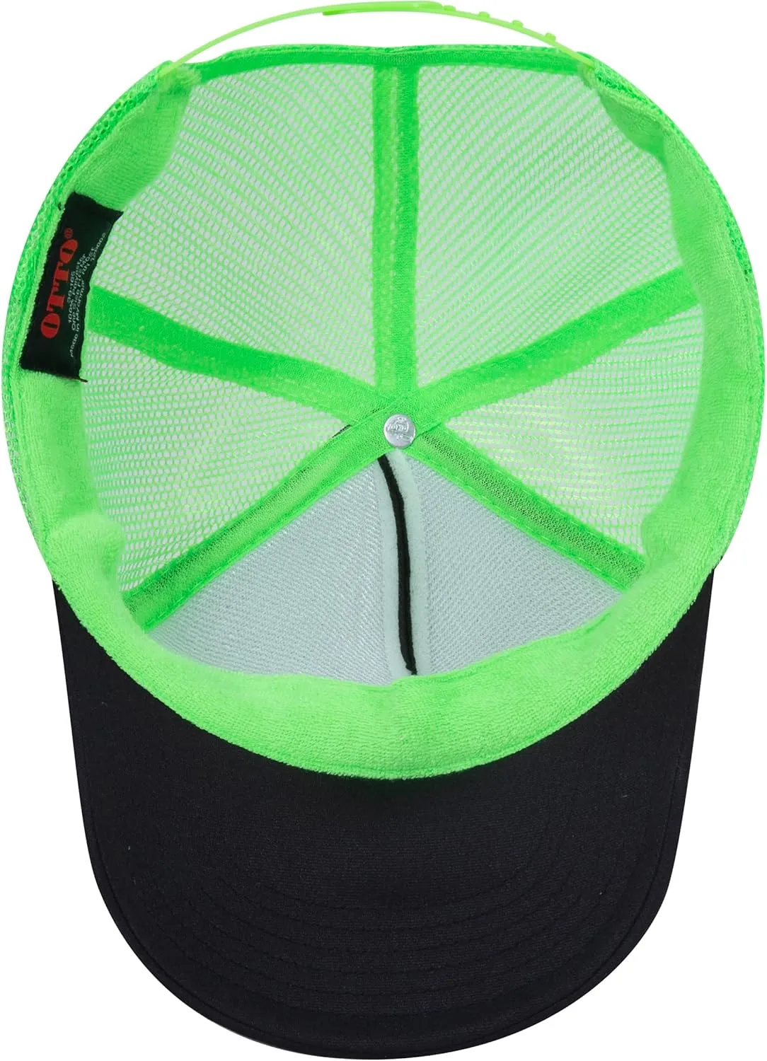 Joe's USA OTTO 39-165 Foam Trucker Hats - Customizable 5-Panel High Crown Mesh Back Caps for DIY, Bulk, and Wholesale