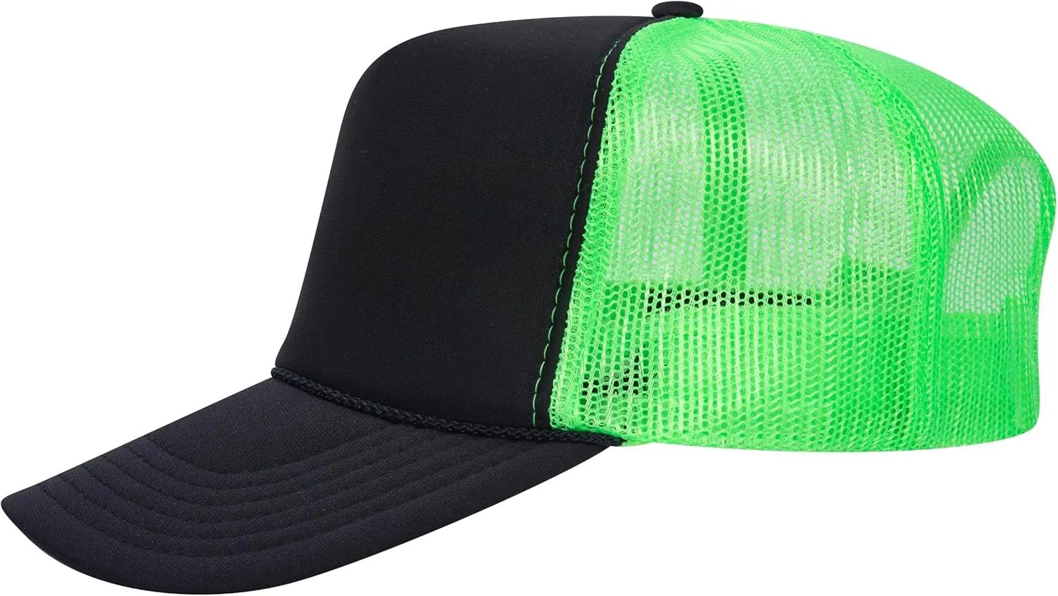 Joe's USA OTTO 39-165 Foam Trucker Hats - Customizable 5-Panel High Crown Mesh Back Caps for DIY, Bulk, and Wholesale