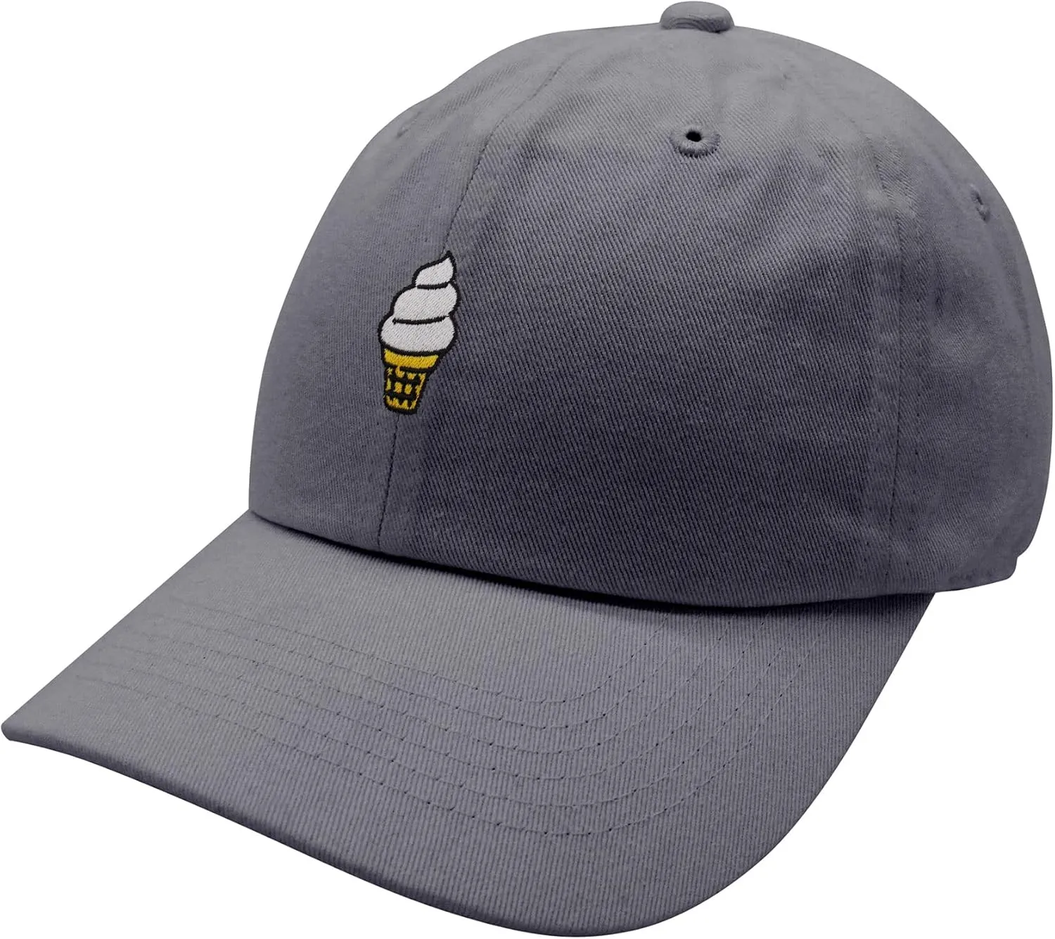 JPAK Ice Cream Cone Baseball Cap Embroidered Cotton Dad Hat - Cute