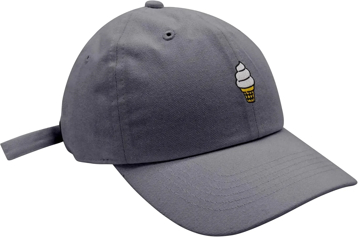JPAK Ice Cream Cone Baseball Cap Embroidered Cotton Dad Hat - Cute