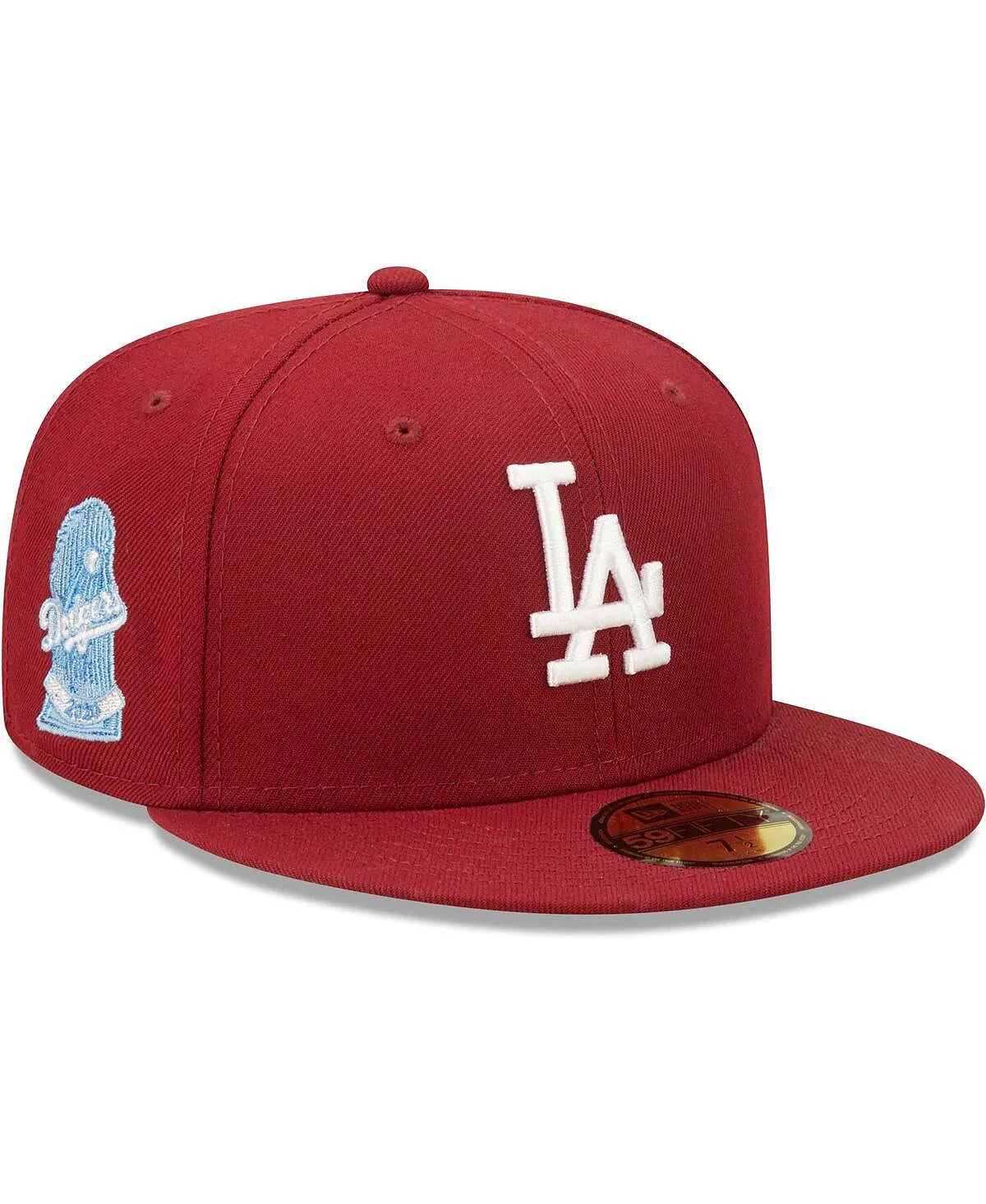 Men's Cardinal Los Angeles Dodgers World Series Air Force 2020 Cap Blue 59FIFTY New Era Cap