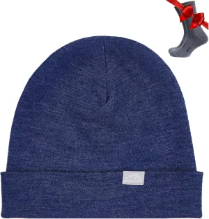 Merino Wool Beanie Men and Women  Cuff Merino Wool Hats for Men and Women - Unisex Adult Beanie Hat and Socks
