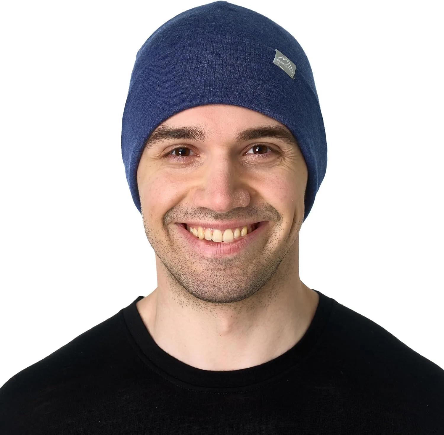 Merino Wool Beanie Men and Women  Cuff Merino Wool Hats for Men and Women - Unisex Adult Beanie Hat and Socks