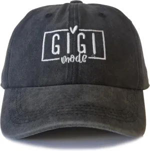 Nana Mimi Gigi Hats for Women Embroidered Washed Adjustable Baseball Cap for Mom Grandma