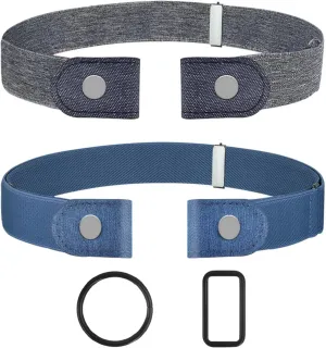 No Buckle Belts for Women, Elastic Belts for Women, Comfortable Womens Belts for Jeans, Stretch Belts for Women