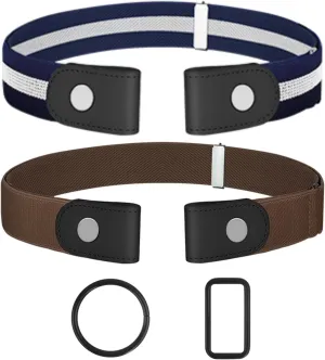 No Buckle Belts for Women, Elastic Belts for Women, Comfortable Womens Belts for Jeans, Stretch Belts for Women