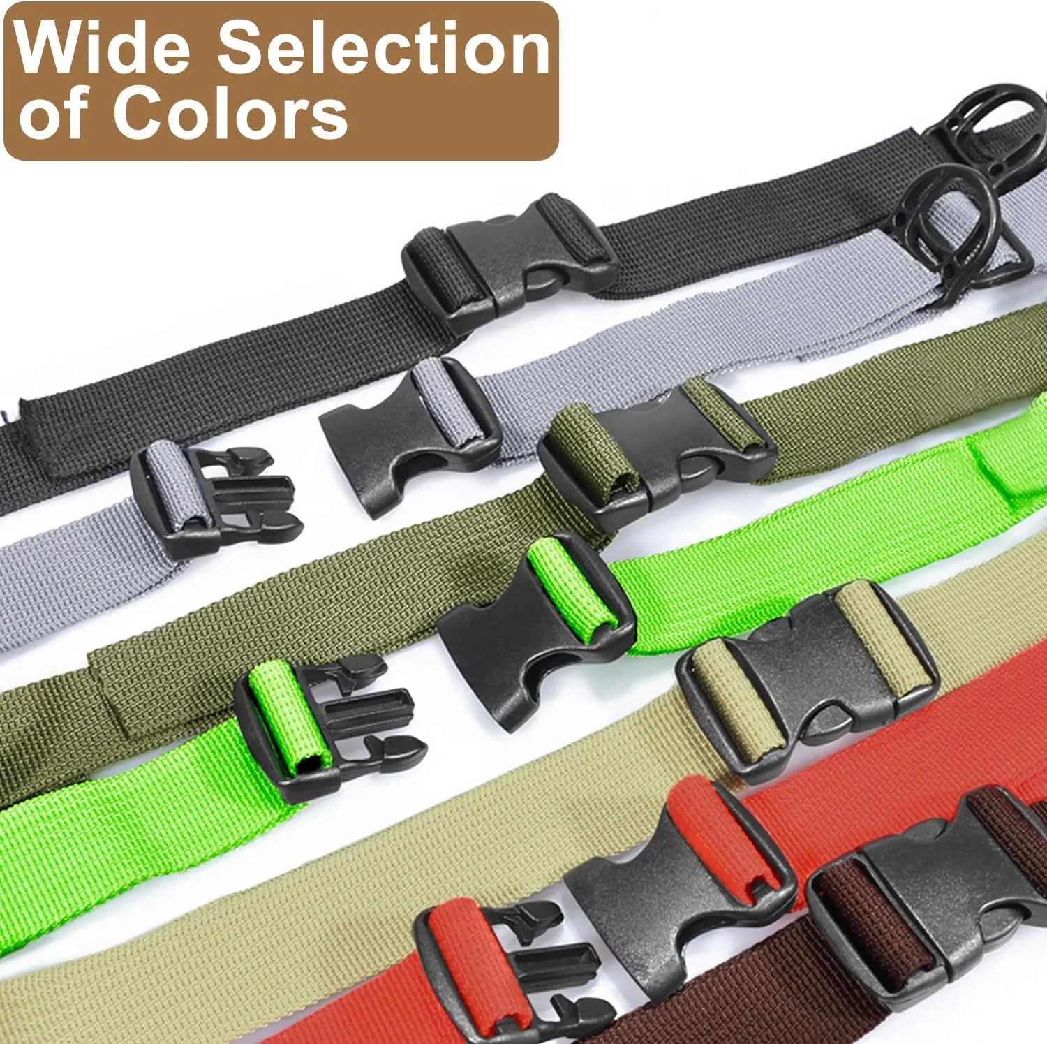 Outdoor Backpack Chest Straps, Adjustable Sternum Strap for Backpack Replacement, Camping Hiking Backpack Straps With Quick Release Buckle (DesertTan of 1pcs)