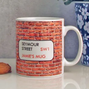 Personalised Street Name Mug