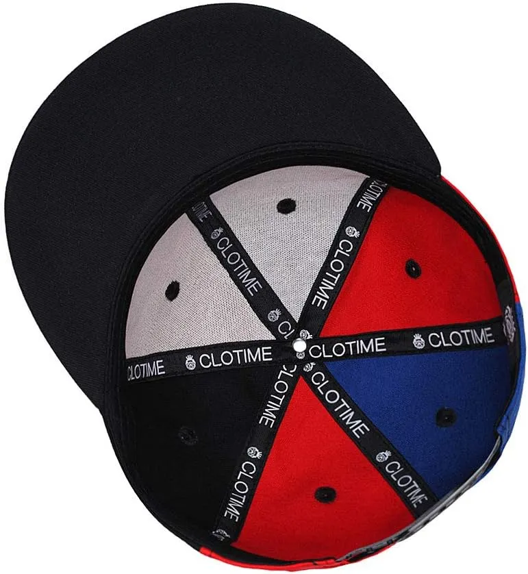 Quanhaigou Adjustable Snapback Hat for Men Women,Unisex Hip Hop Baseball Cap Flat Bill Brim Dad Hats