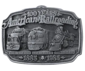 "Train kept a Rollin" Belt Buckle