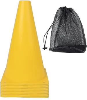 Sign Maker, 10Pcs Football Training Maker Bucket Soccer Training Marker Obstacle Cone Football Sign Bucket for Outdoor Sports