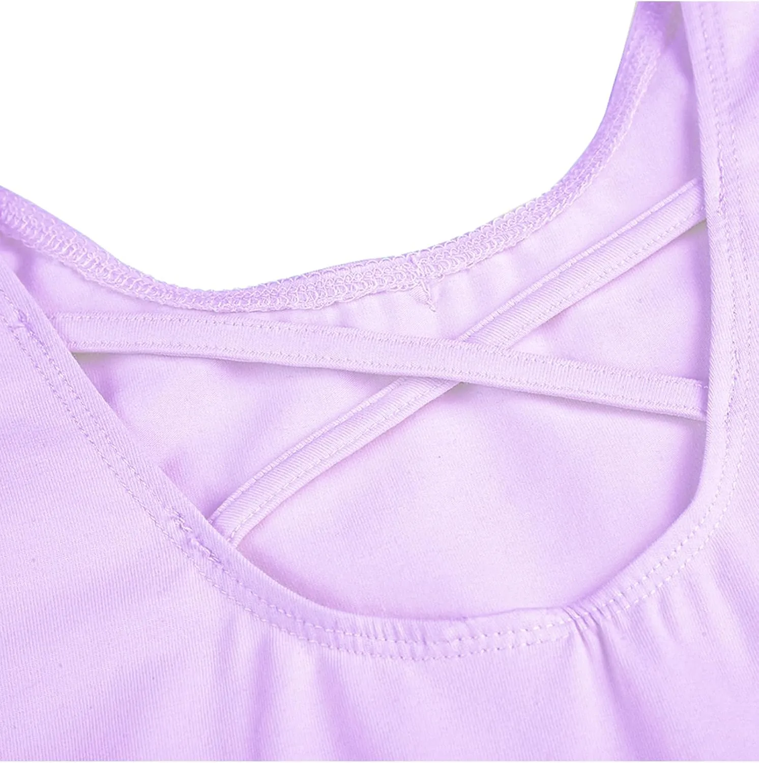 Stelle Ballet Leotards for Girls Dance Leotard with Skirt Toddler Ballet Outfit Criss-Cross Bow Back (Little/Big Kid)