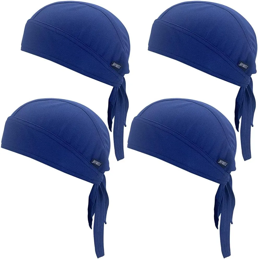 Sweat Wicking Doo Rag Cooling Dew Rag Helmet Liner Large Motorcycle Do Rags Head Wrap Bandana Skull Caps for Men and Women