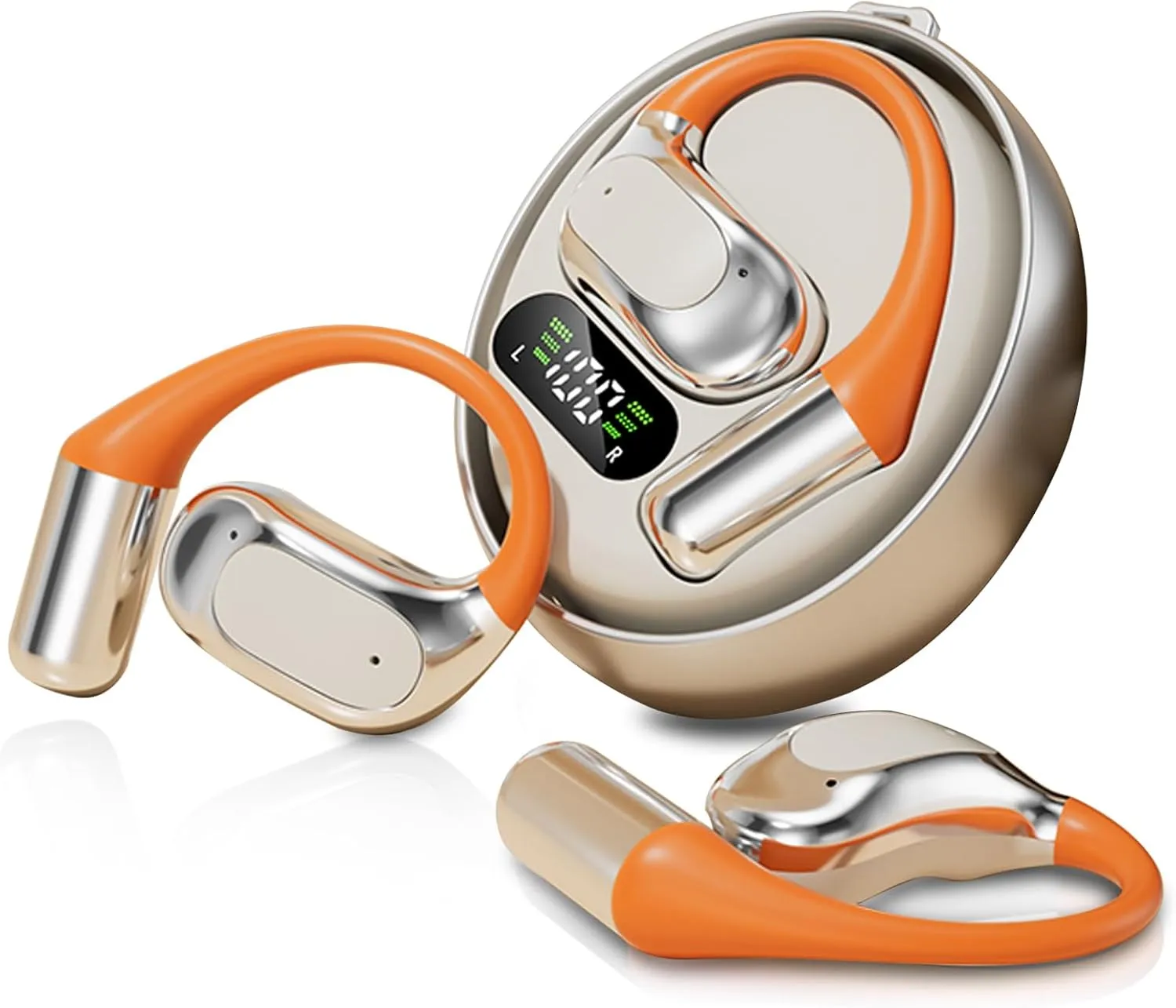 Translation Earbuds Real Time - 144 Language Ai Translator Earbuds, 3 in 1 Wireless Bluetooth Headphones Translator Device for iOS and Android, Simultaneous Wireless Bluetooth Translation, Silver