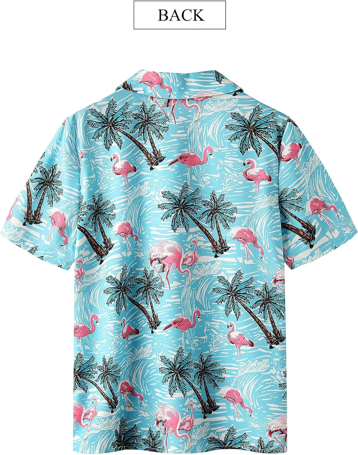 ZXZY Women Cute Hawaiian Shirt Lapel V Neck Short Sleeve Top Loose Button Down Blouse